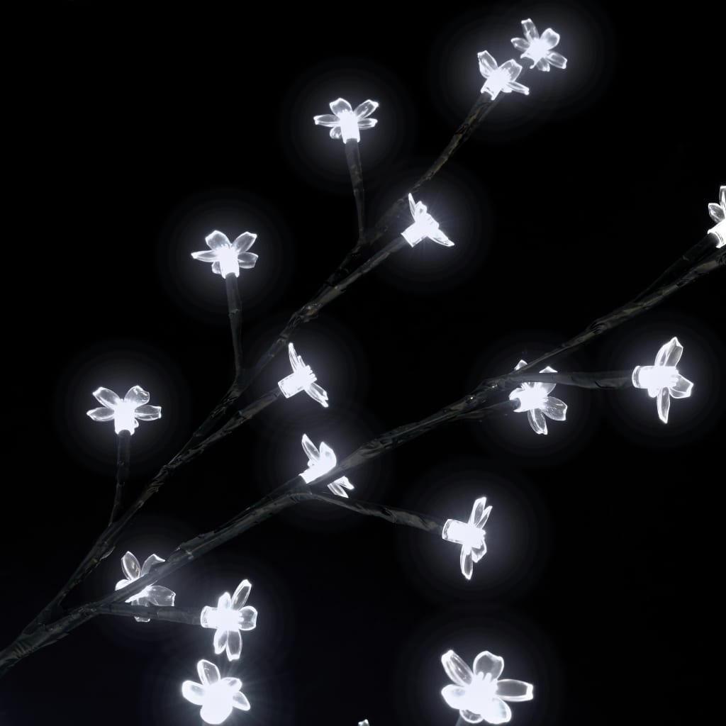 vidaXL Joulupuu kirsikankukka 180 cm valkoiset LEDit