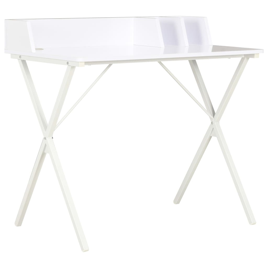 vidaXL Työpöytä valkoinen 80x50x84 cm