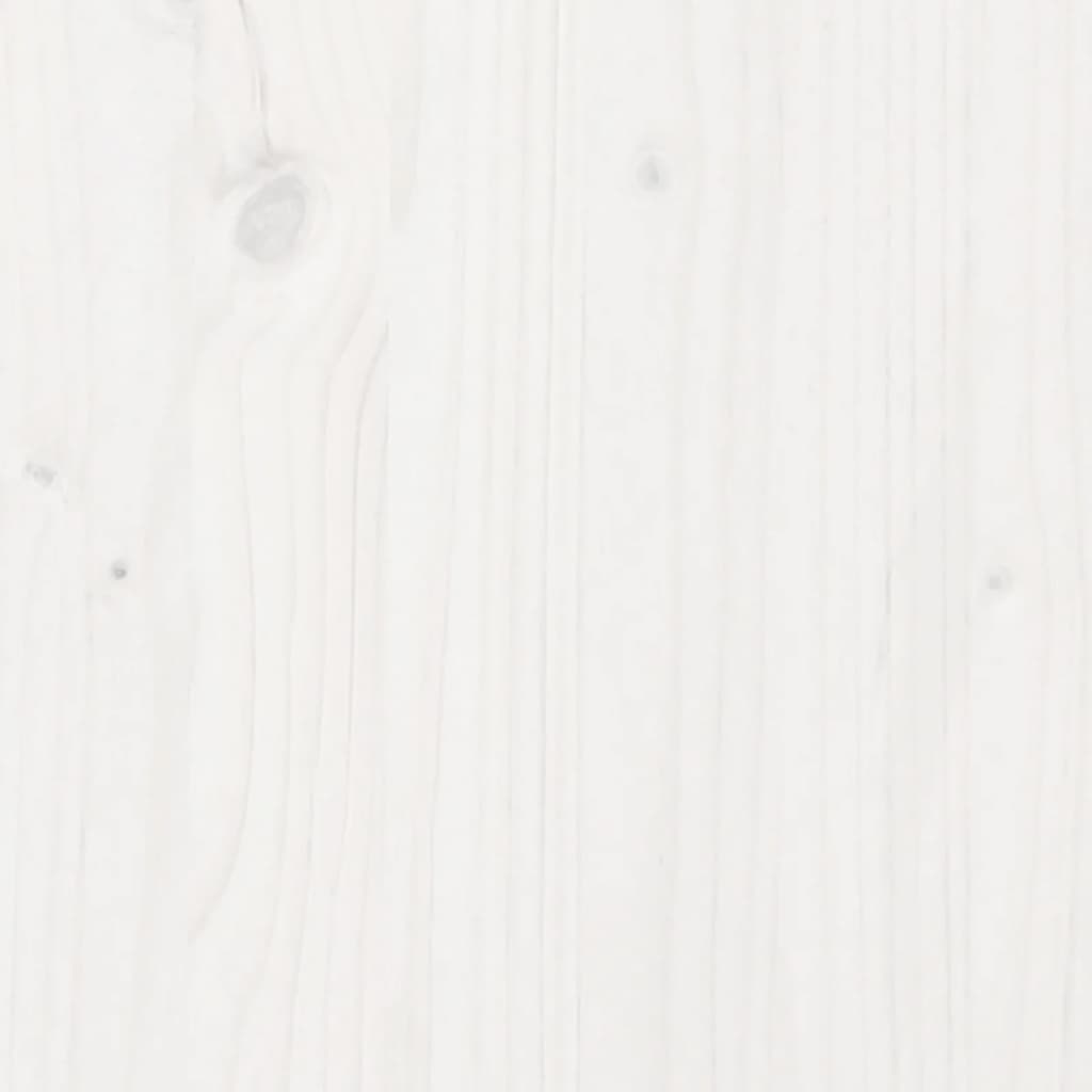 vidaXL Ruukutuspöytä hyllyllä valkoinen 82,5x45x81 cm täysi mänty