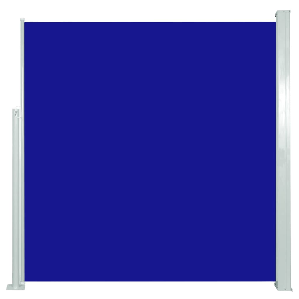 vidaXL Sisäänvedettävä sivumarkiisi 140 x 300 cm sininen