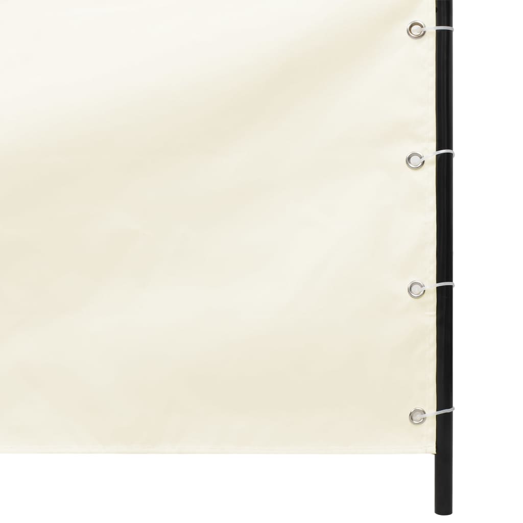 vidaXL Parvekkeen suoja kerma 100x240 cm Oxford kangas