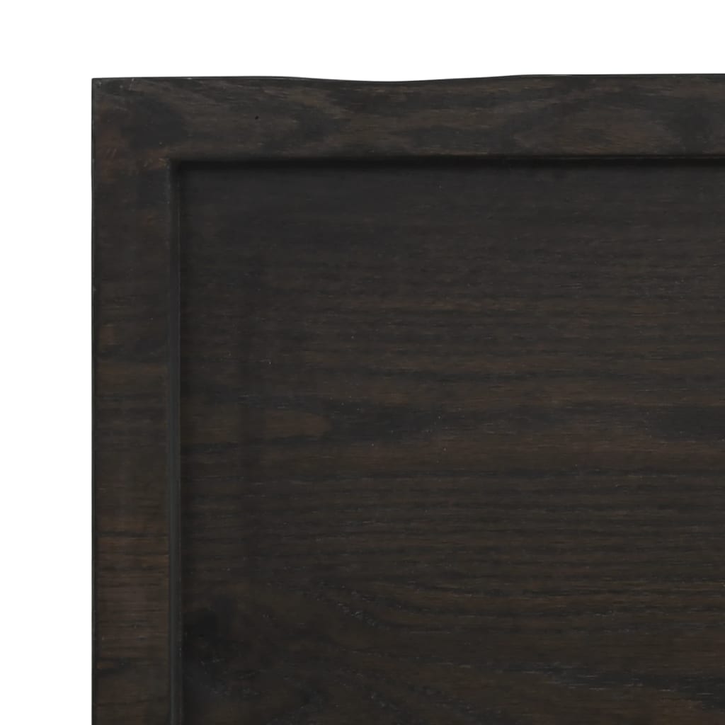 vidaXL Pöytälevy ruskea 100x50x(2-4)cm käsitelty täystammi elävä reuna