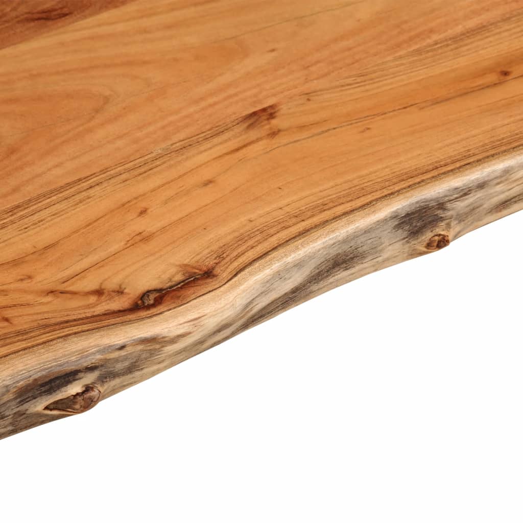 vidaXL Sivupöytä 40x40x2,5 cm täysi akasiapuu elävällä reunalla