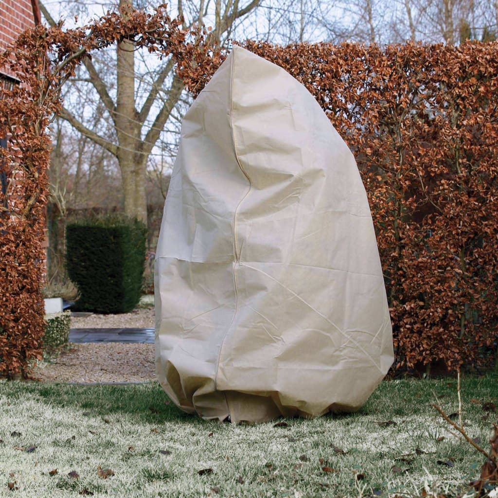 Nature Fleece talvipeite vetoketjulla 70 g/m² beige 2x1,5x1,5 m