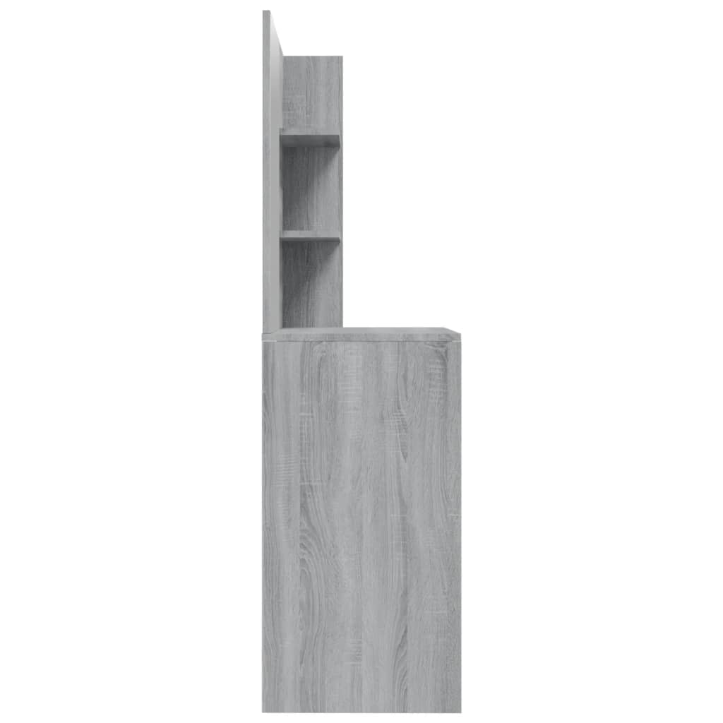 vidaXL Peilipöytä harmaa Sonoma 74,5x40x141 cm