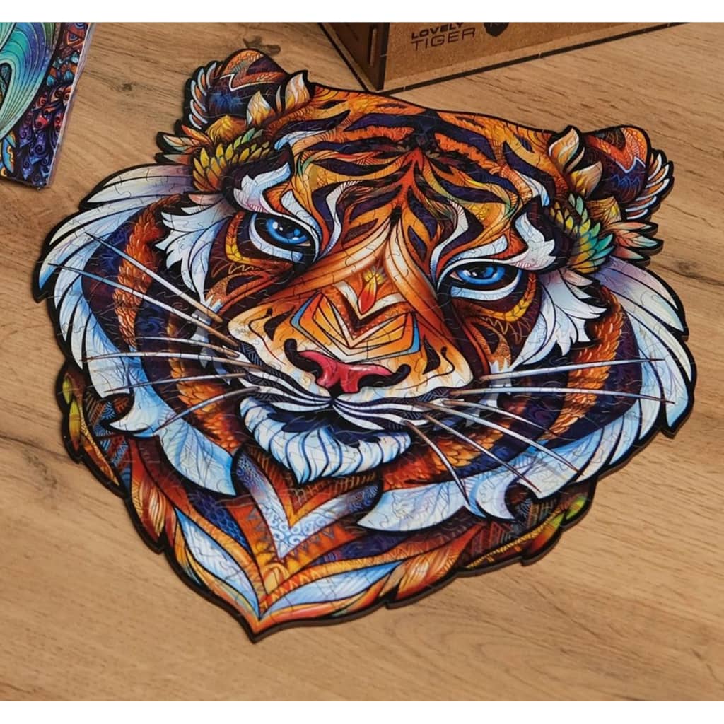 UNIDRAGON Puupalapeli 273 palaa Lovely Tiger King Size 30x38 cm