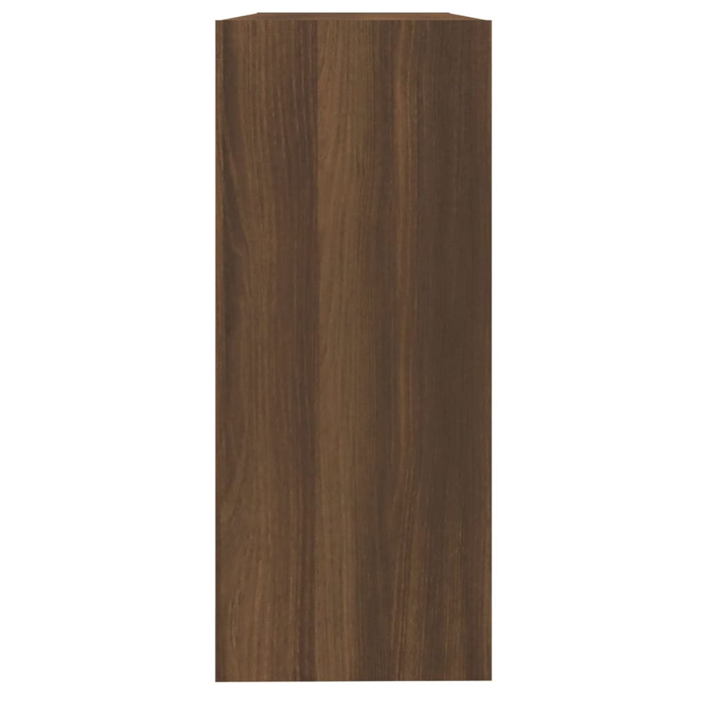 vidaXL Kirjahylly/tilanjakaja ruskea tammi 100x30x72 cm