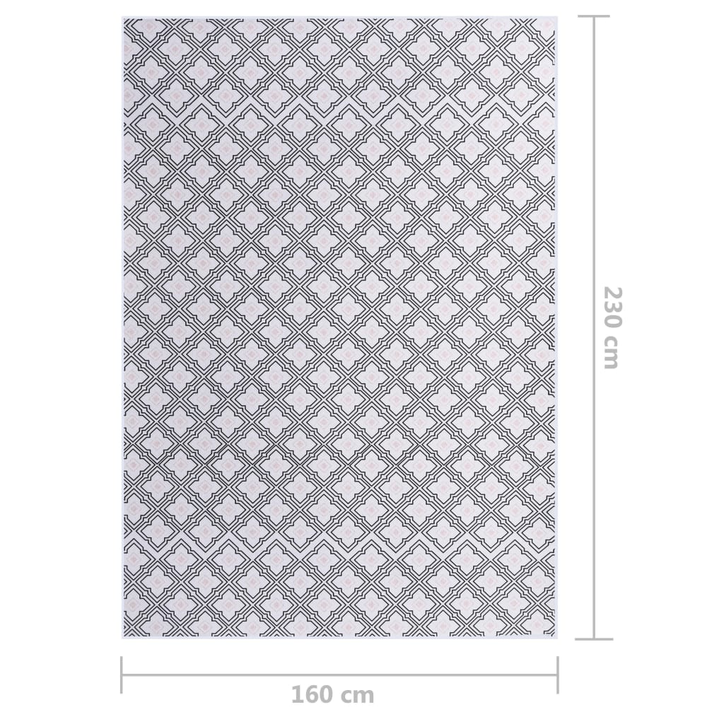 vidaXL Painatettu matto monivärinen 160x230 cm kangas