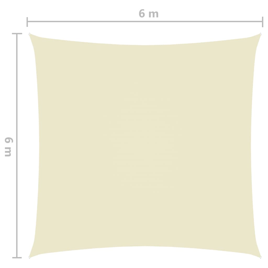 vidaXL Aurinkopurje Oxford-kangas neliönmuotoinen 6x6 m kerma