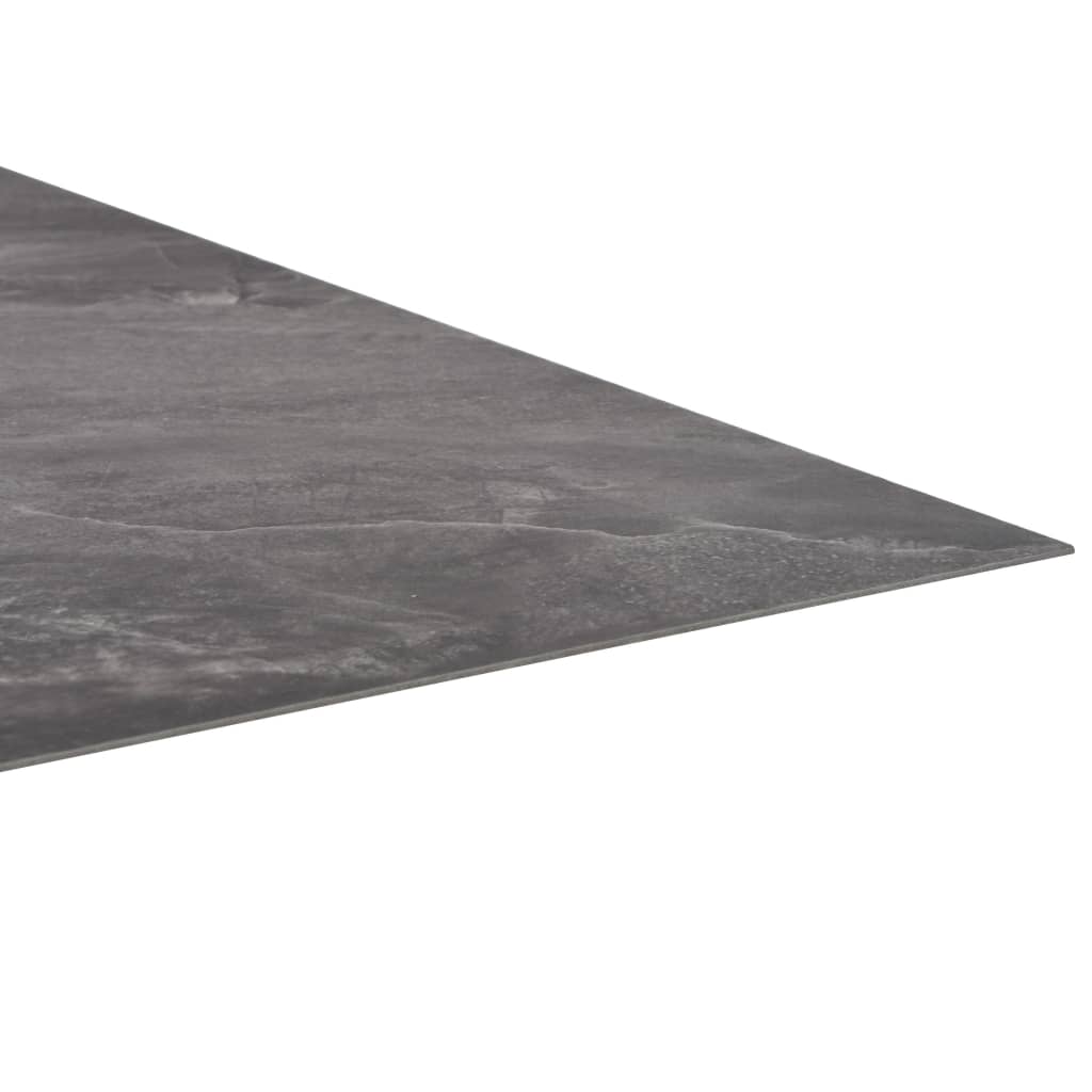 vidaXL Itsekiinnittyvä lattialankku 20 kpl PVC 1,86 m² musta kuvio