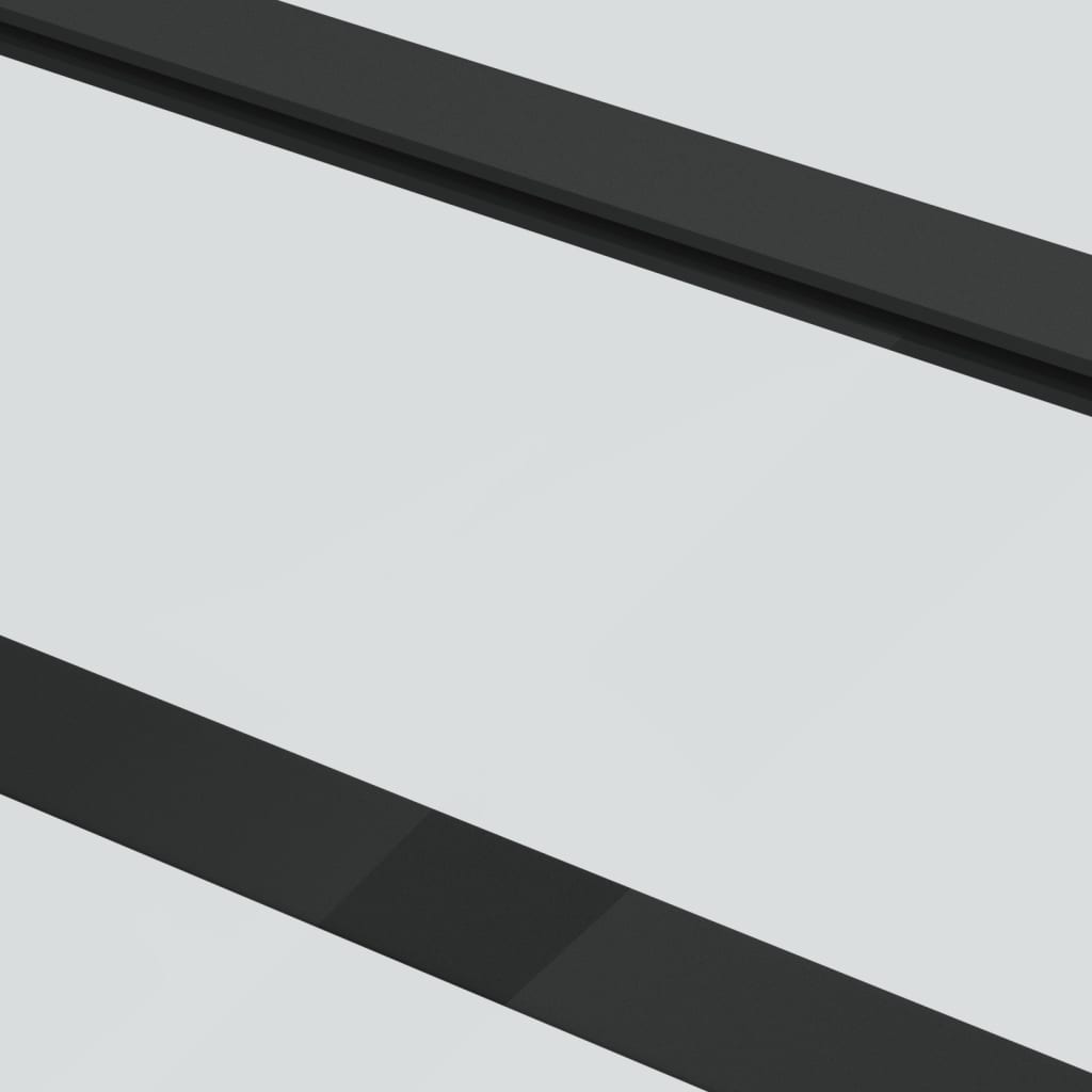 vidaXL Liukuovi ESG-lasi ja alumiini 90x205 cm musta