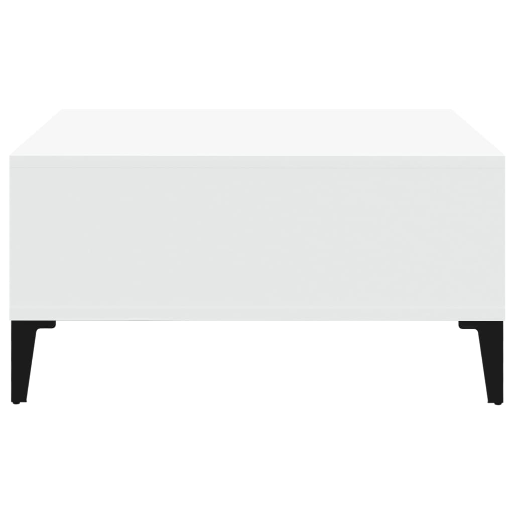 vidaXL Sohvapöytä valkoinen 60x60x30 cm lastulevy