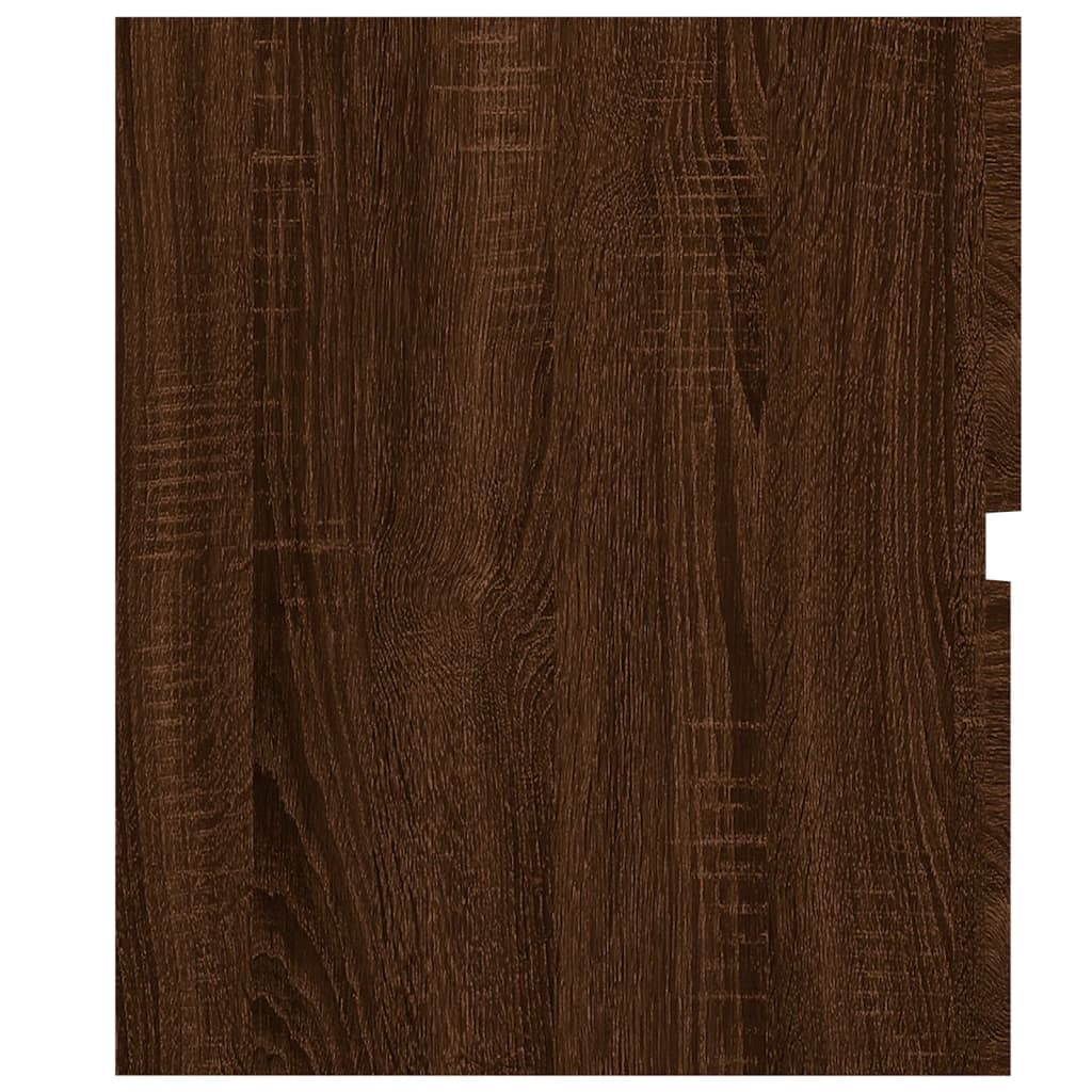vidaXL 2-osainen Kylpyhuoneen kalustesarja ruskea tammi tekninen puu