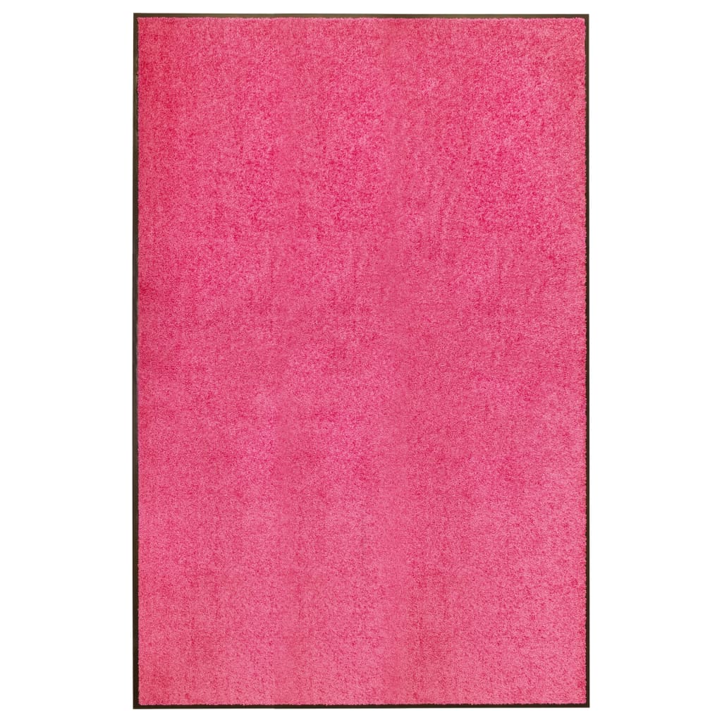 vidaXL Ovimatto pestävä pinkki 120x180 cm