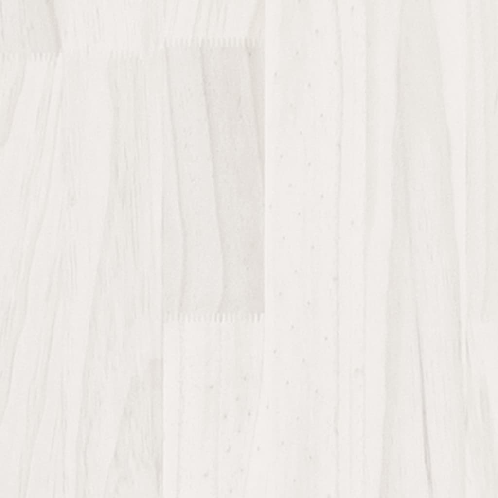 vidaXL Yöpöytä valkoinen 40x30,5x35,5 cm täysi mänty