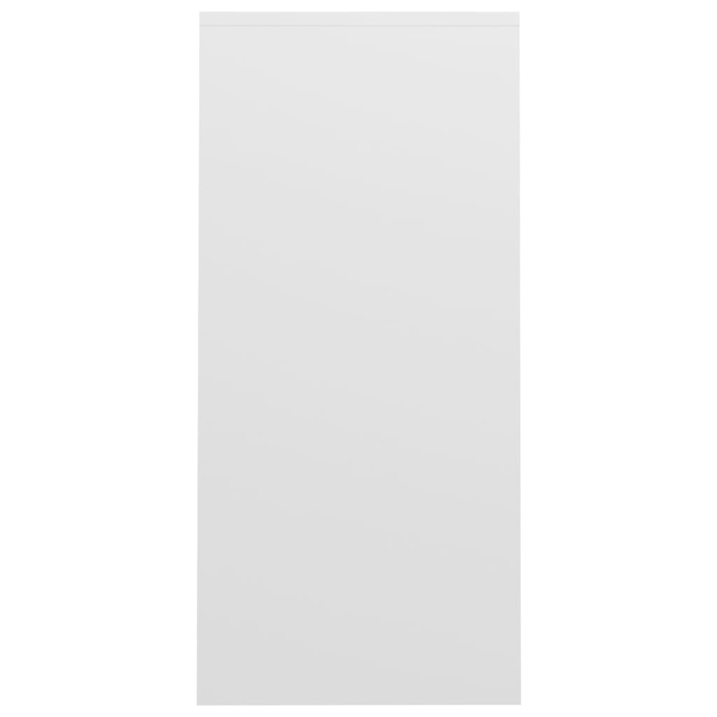 vidaXL Työpöytä valkoinen 102,5x35x75 cm lastulevy