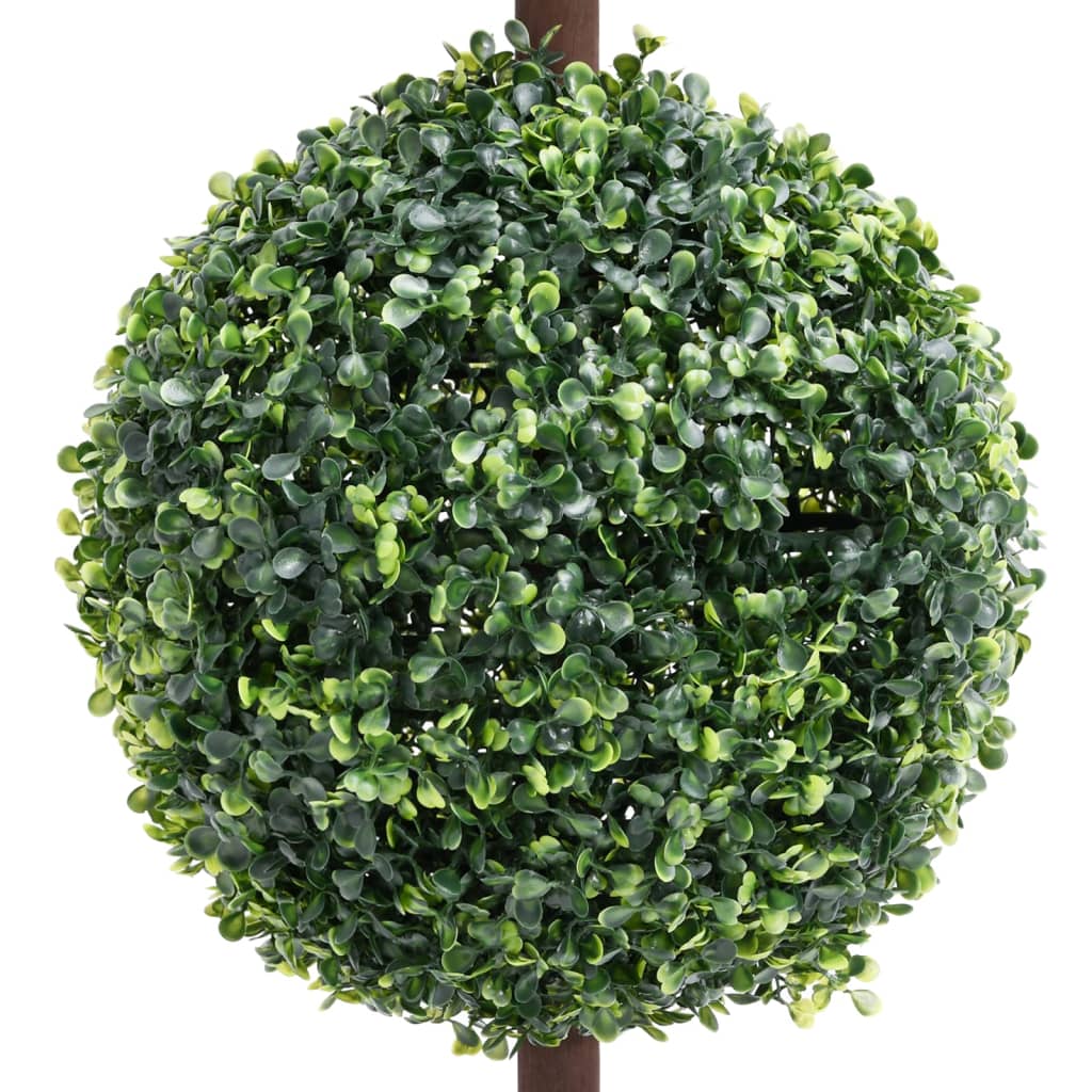 vidaXL Tekokasvi puksipuu ruukulla pallonmuotoinen vihreä 118 cm