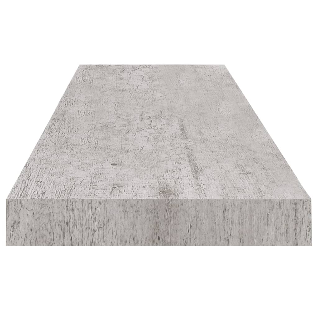 vidaXL Kelluvat seinähyllyt 4 kpl betoninharmaa 90x23,5x3,8 cm MDF