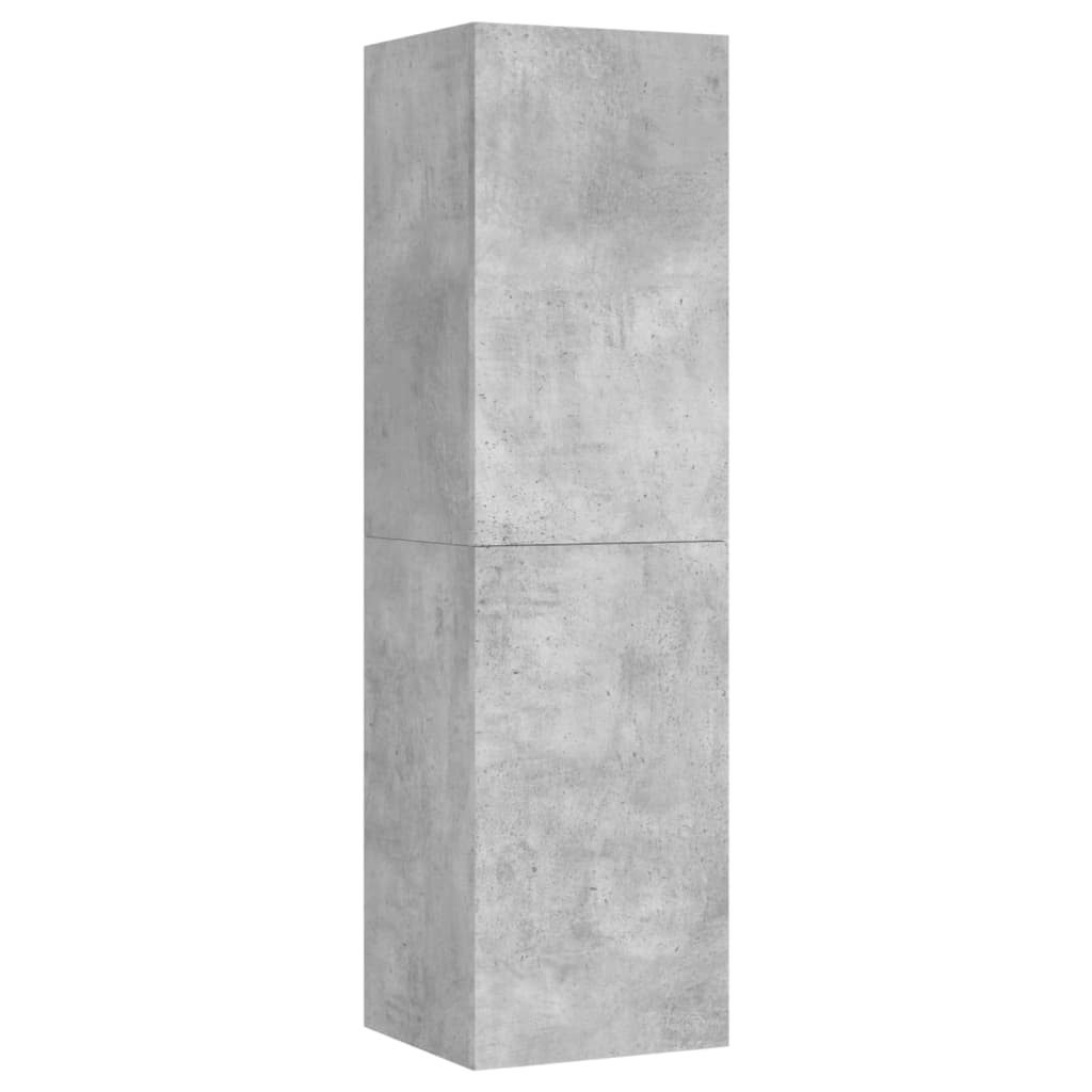 vidaXL TV-taso betoninharmaa 30,5x30x110 cm tekninen puu