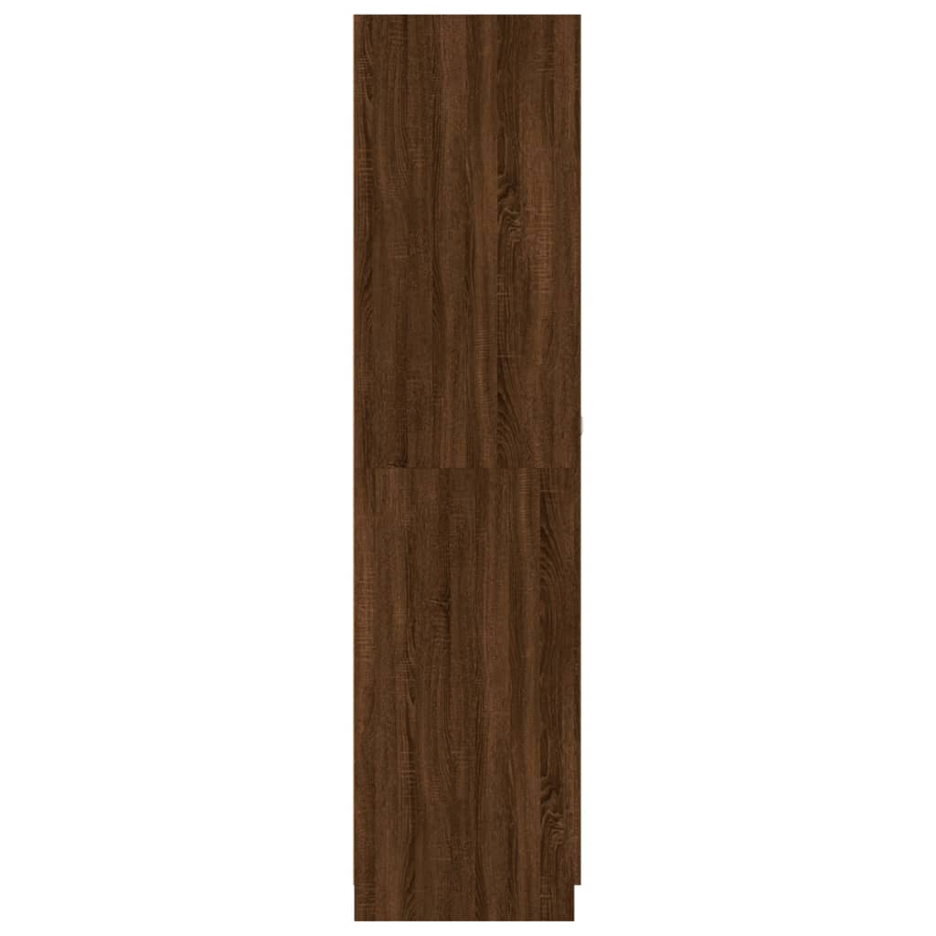 vidaXL Vaatekaappi ruskea tammi 90x52x200 cm tekninen puu