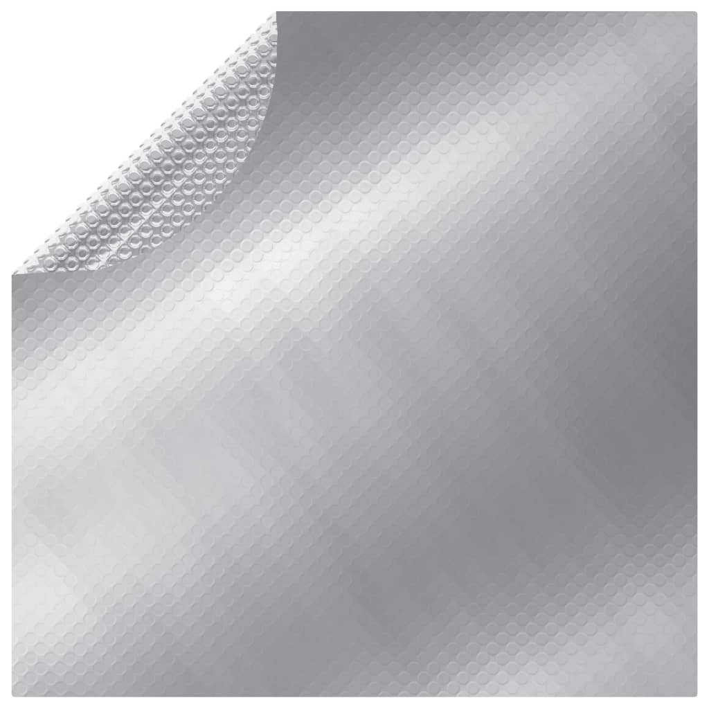 vidaXL Uima-altaan suoja hopea 488 cm PE