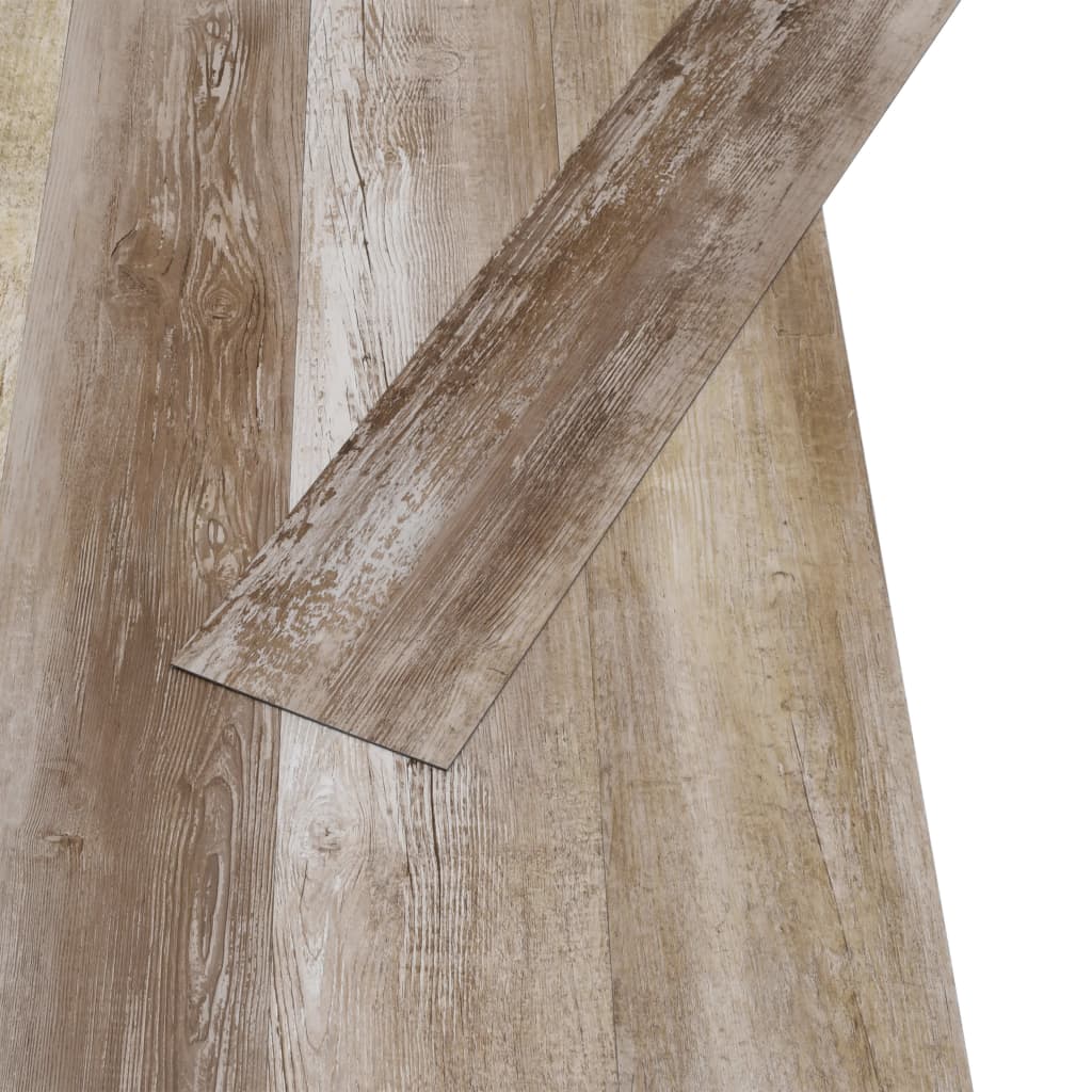 vidaXL PVC-lattialankut 5,02 m² 2 mm itseliimautuva pesty puu
