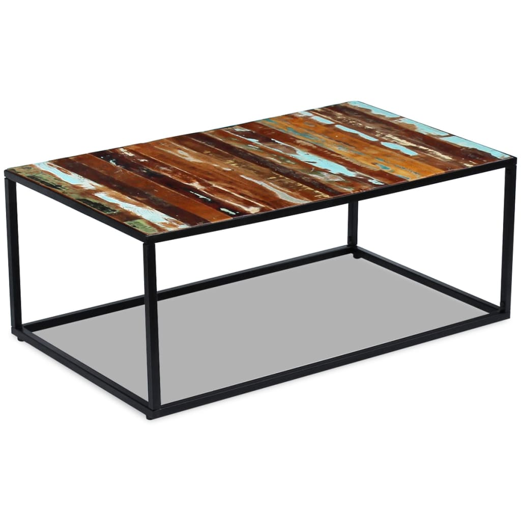 vidaXL Sohvapöytä kierrätetty massiivipuu 100x60x40 cm