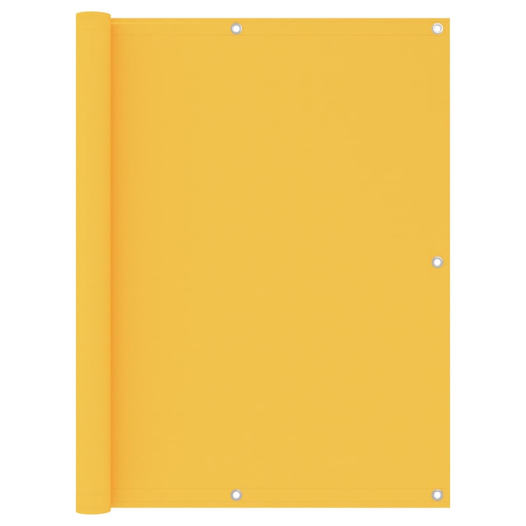 vidaXL Parvekkeen suoja keltainen 120x500cm Oxford kangas