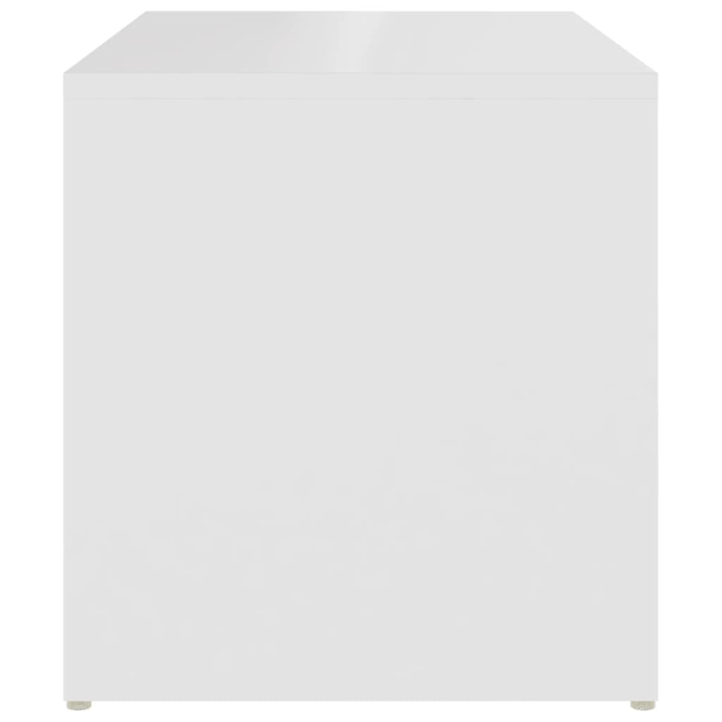 vidaXL Sivupöytä valkoinen 59x36x38 cm lastulevy