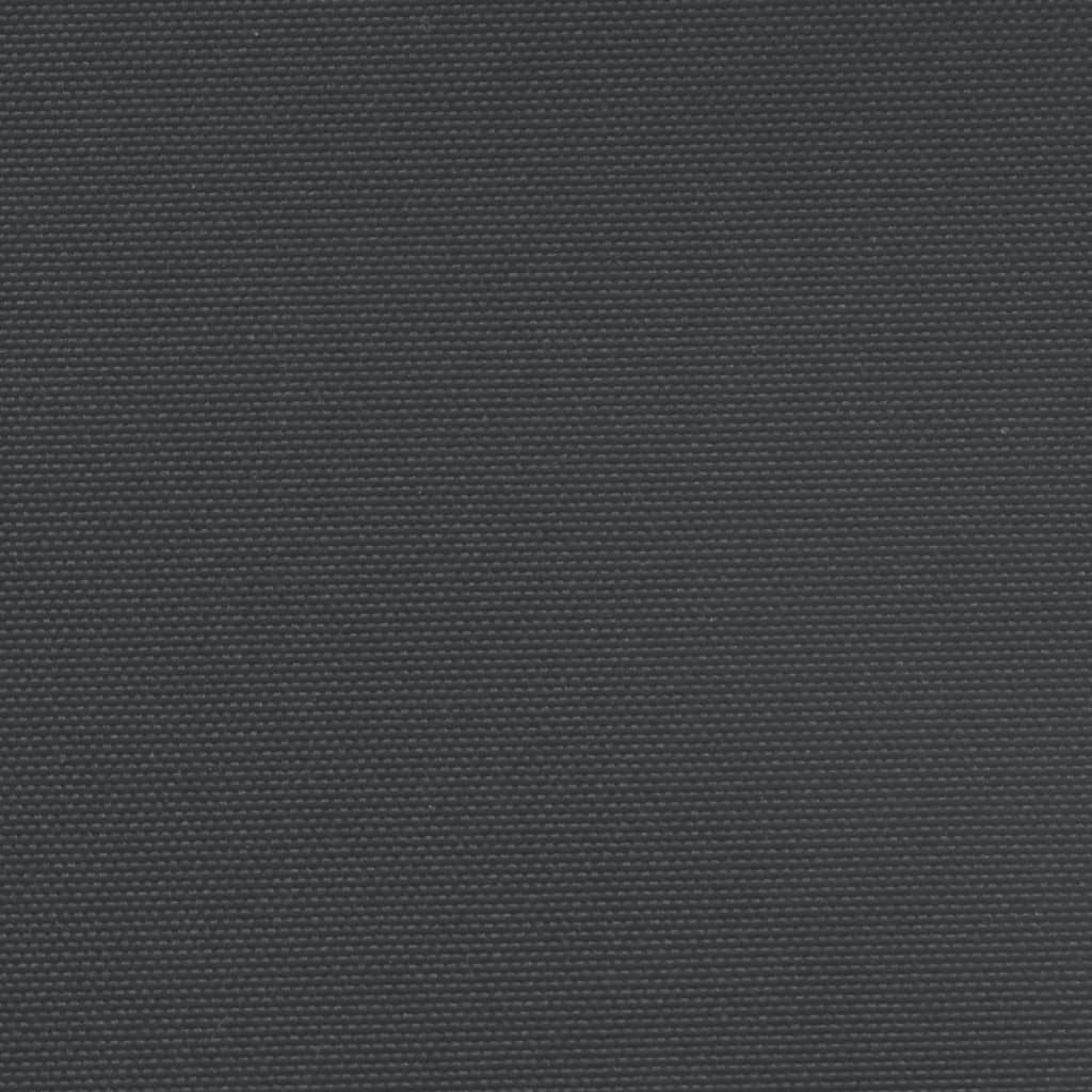 vidaXL Sisäänvedettävä sivumarkiisi musta 220x600 cm