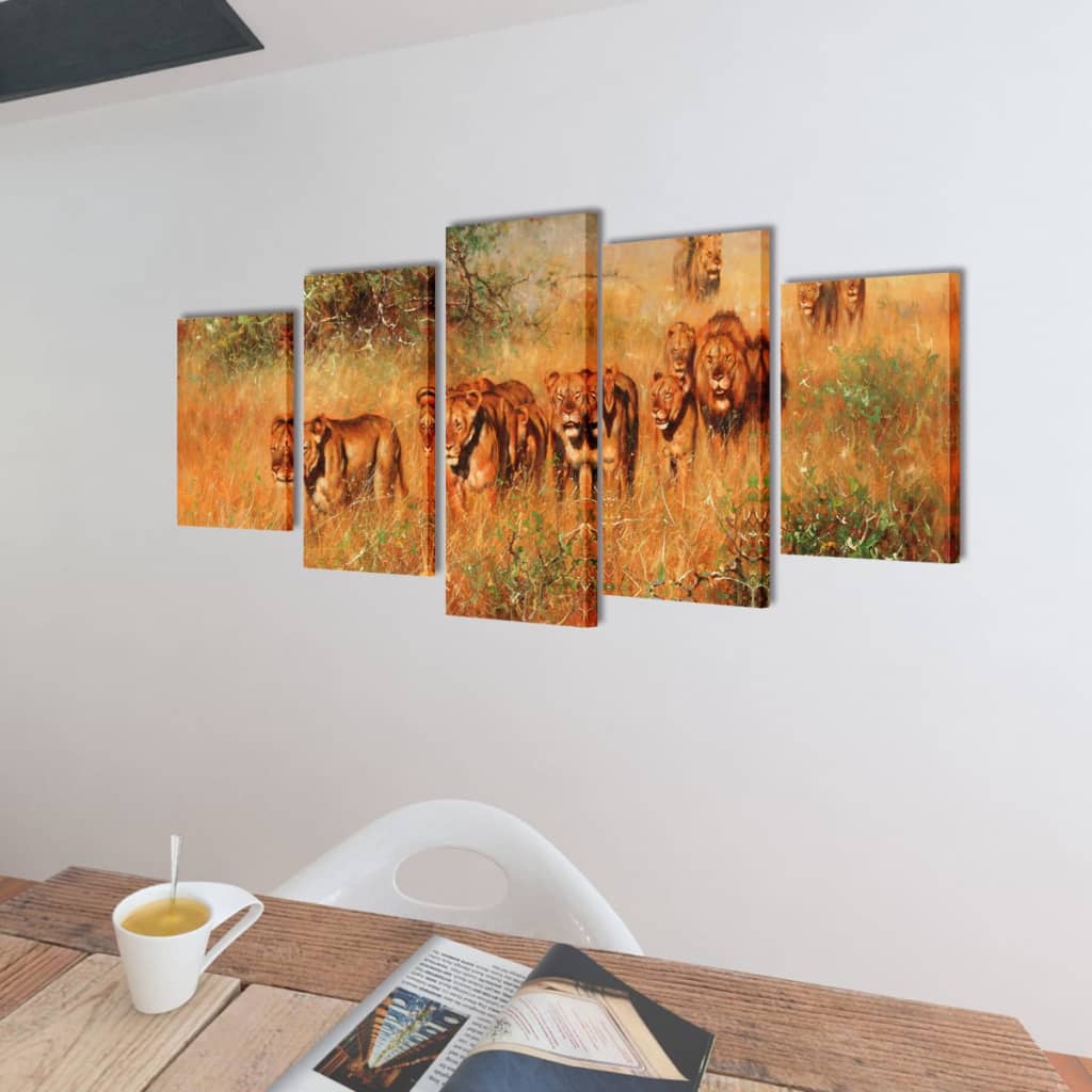 Taulusarja Leijonat 200 x 100 cm