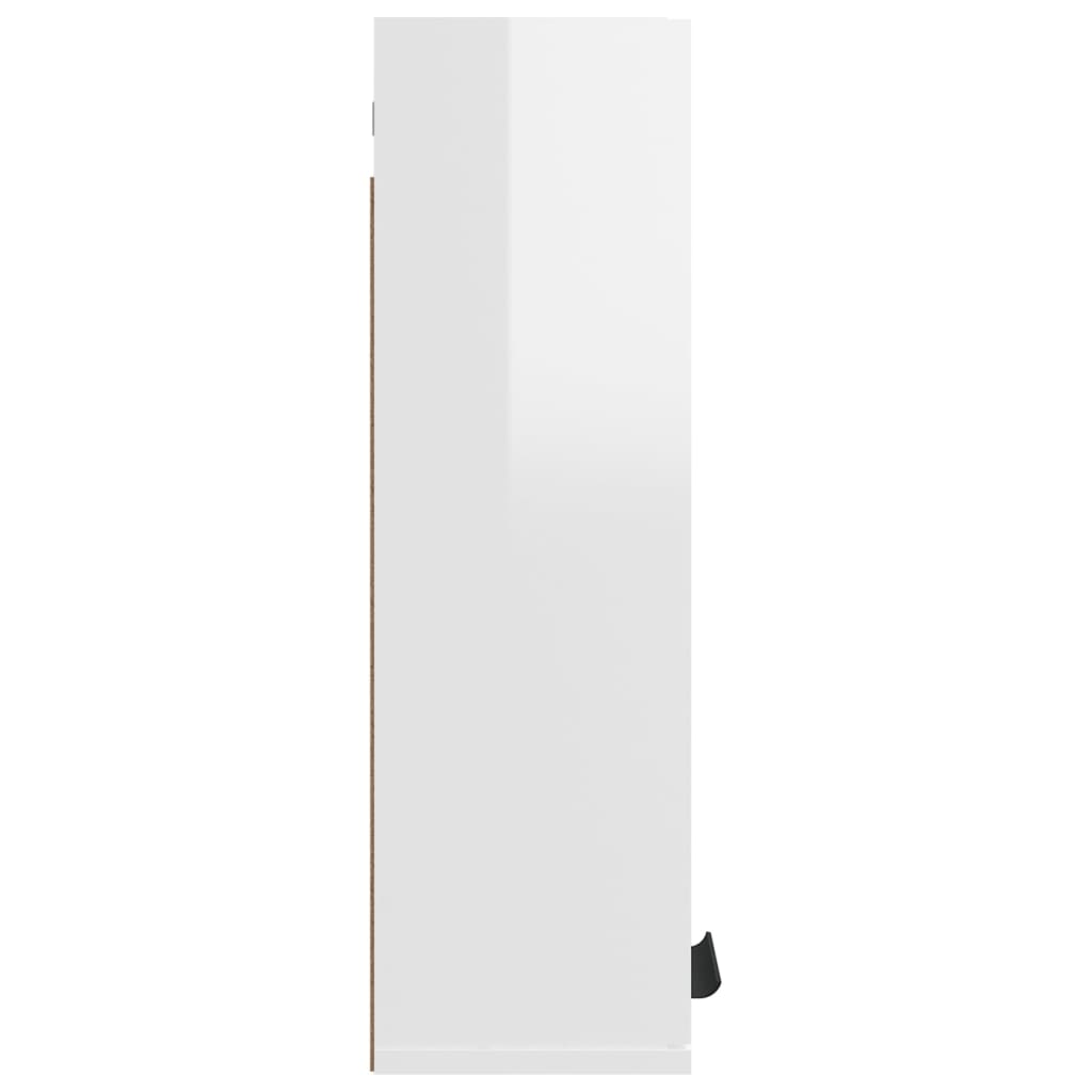 vidaXL Seinäkiinnitettävä kylpyhuoneen kaappi korkeak valk 32x20x67 cm