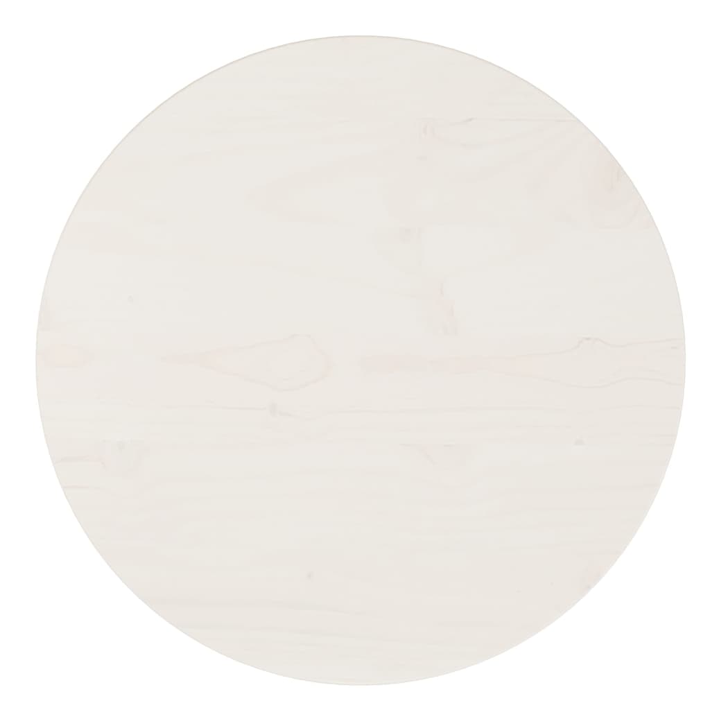 vidaXL Pöytälevy valkoinen Ø40x2,5 cm täysi mänty