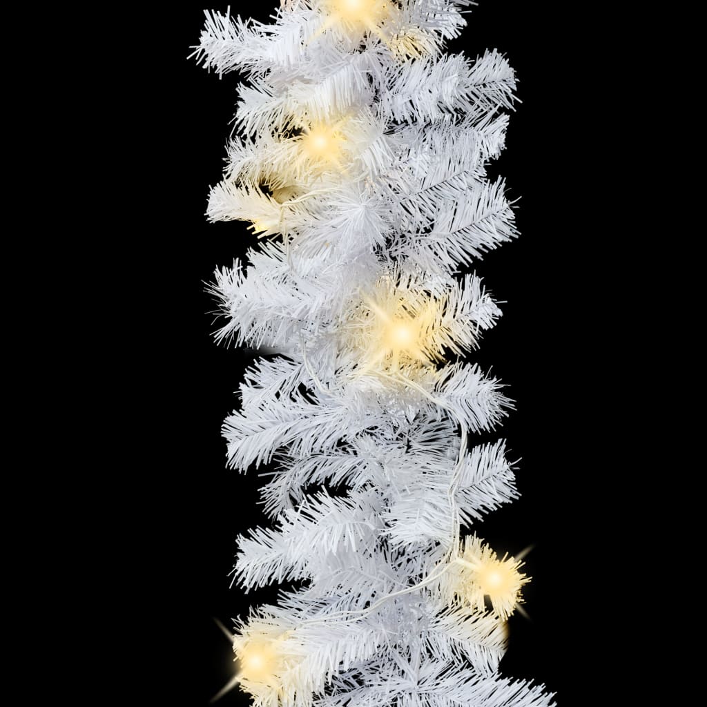 vidaXL Jouluköynnös LED-valoilla 10 m valkoinen