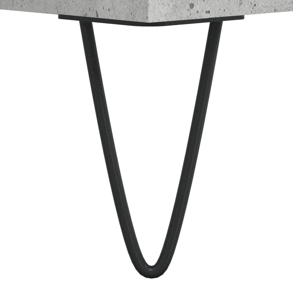 vidaXL Kaappi betoninharmaa 69,5x34x180 cm tekninen puu