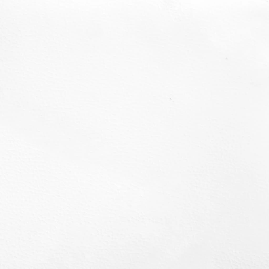 vidaXL Pelituoli jalkatuella valkoinen ja musta keinonahka
