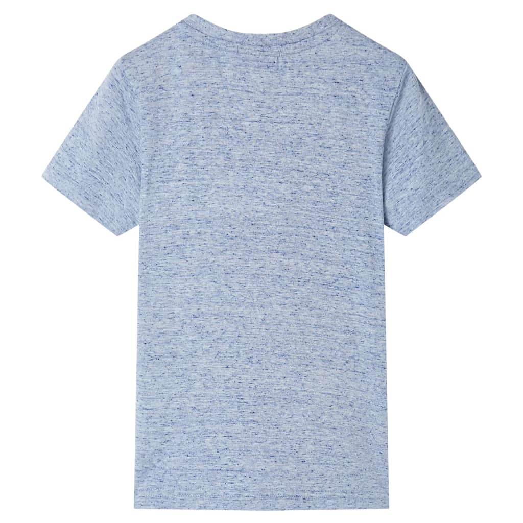 Lasten lyhythihainen T-paita meleerattu sininen 92