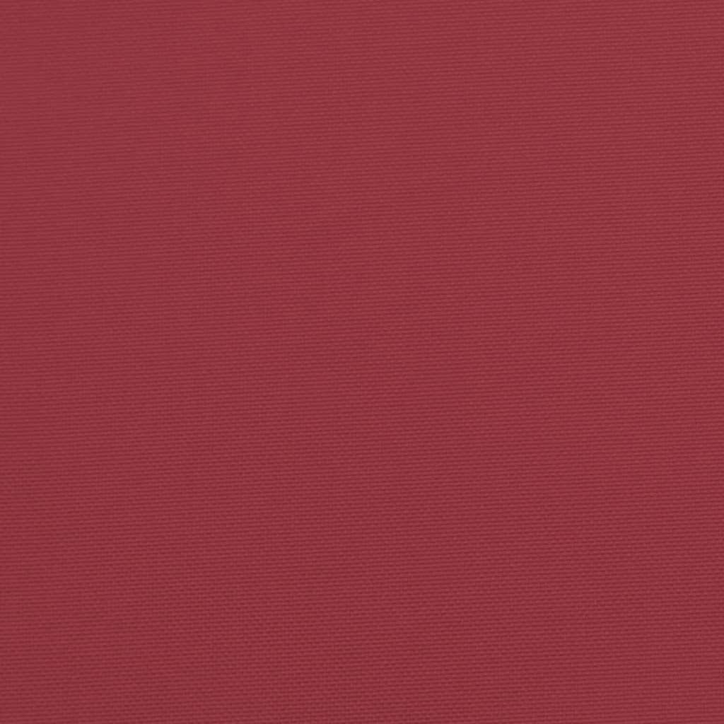 vidaXL Lavatyyny 80 x 80 x 12 cm viininpunainen kangas