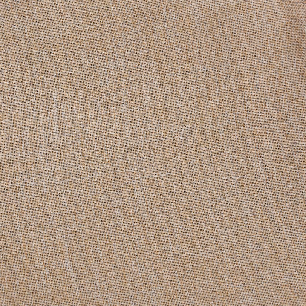 vidaXL Pellavamainen pimennysverho koukuilla beige 290x245 cm