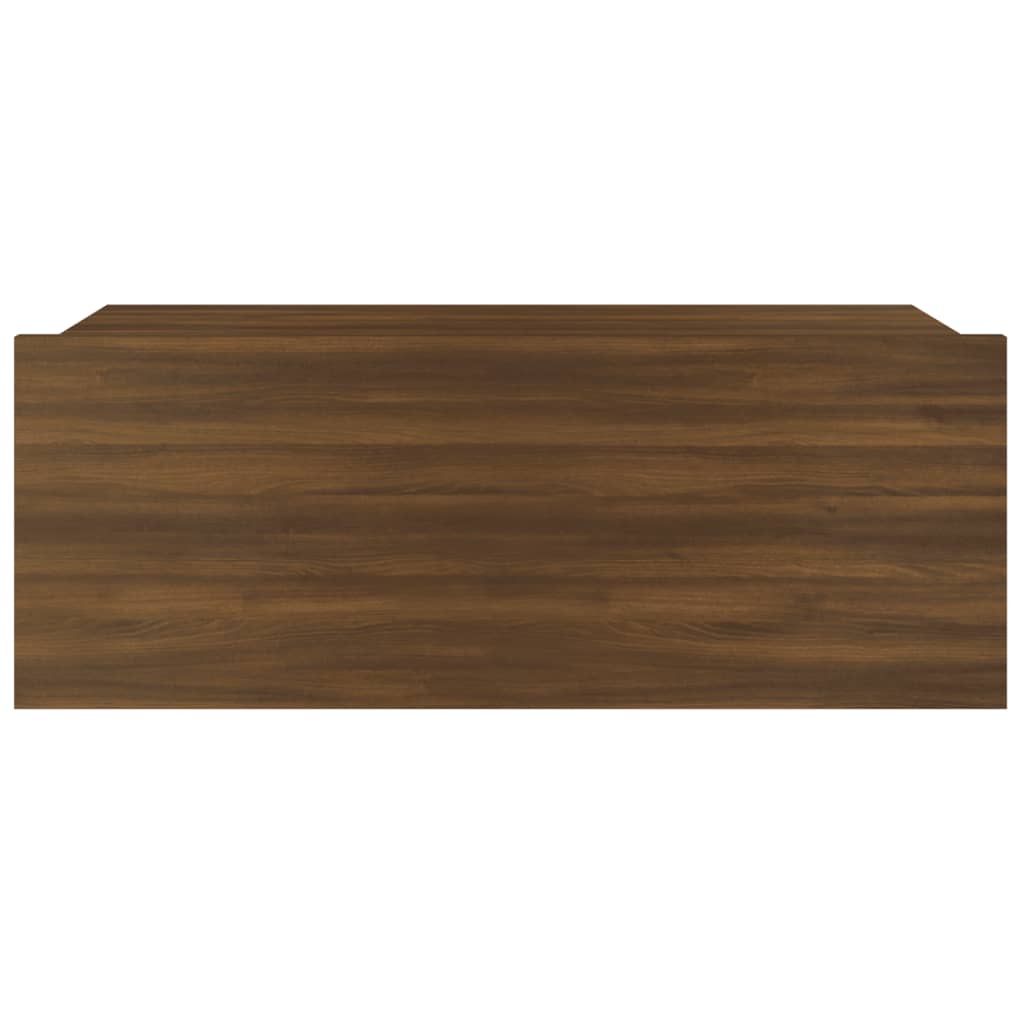 vidaXL Kelluva yöpöytä ruskea tammi 40x30x15 cm tekninen puu