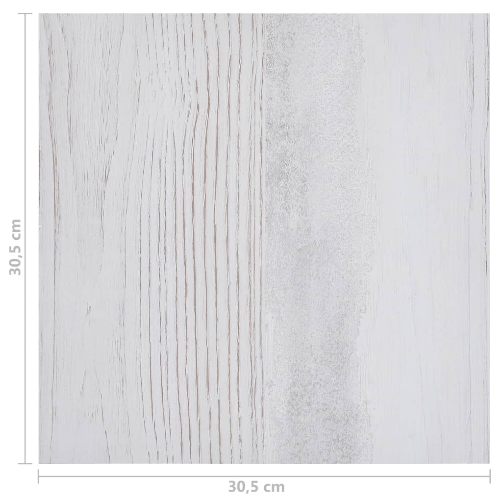 vidaXL Itsekiinnittyvä lattialankku 20 kpl PVC 1,86 m² vaaleanharmaa