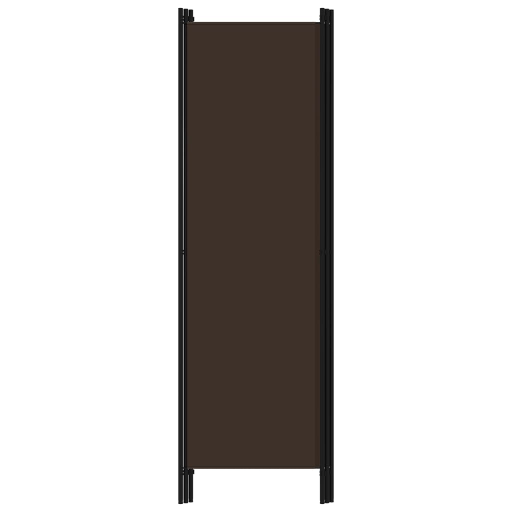 vidaXL 3-paneelinen tilanjakaja ruskea 150x180 cm