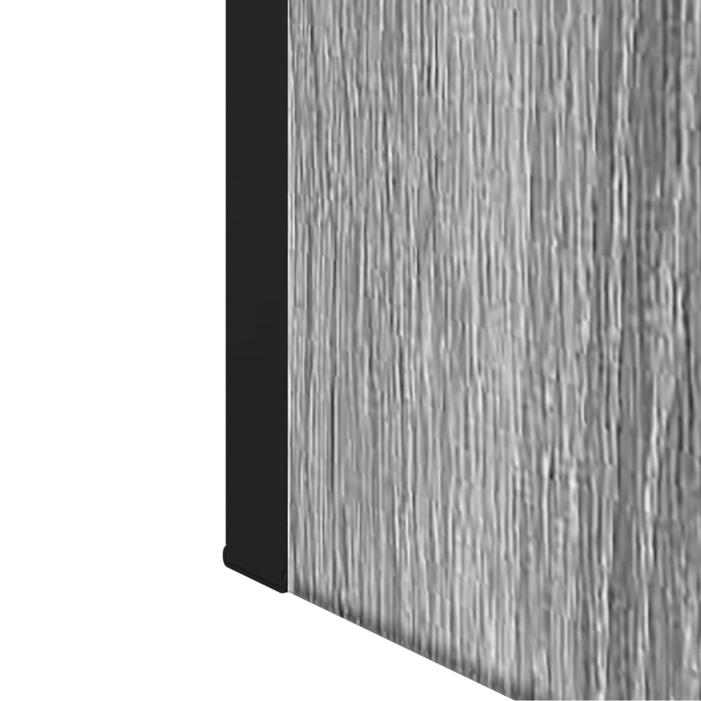 vidaXL Kylpyhuoneen peilikaappi harmaa Sonoma 60x16x60 cm tekninen puu