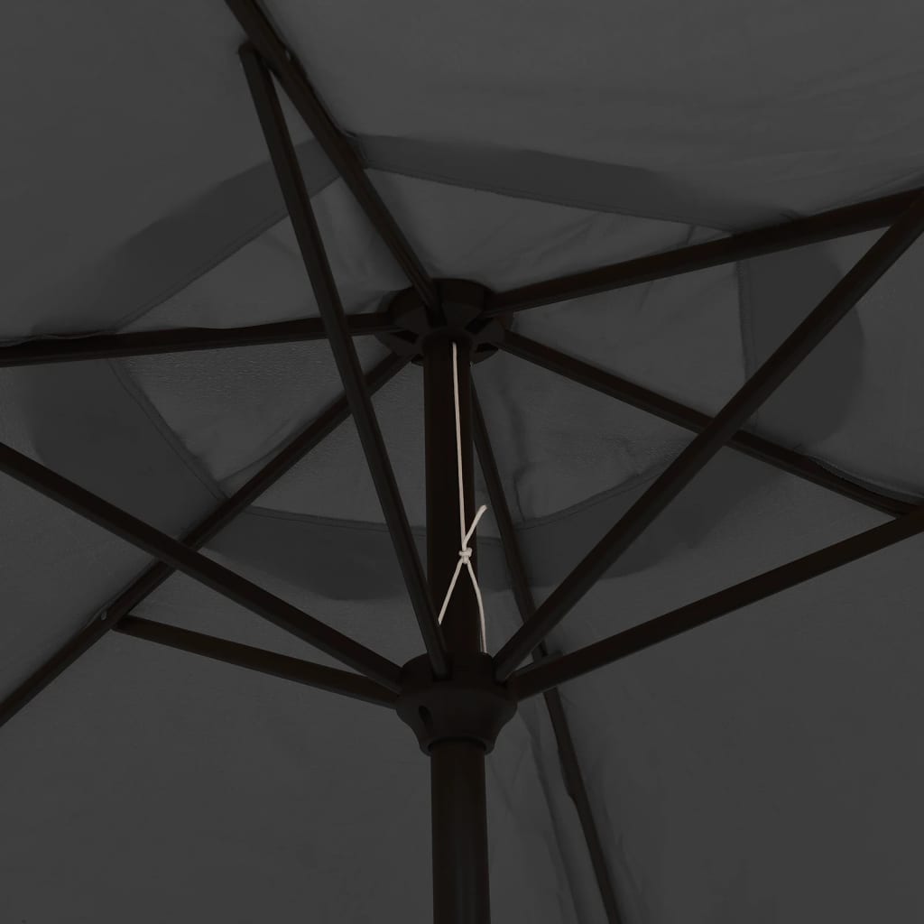 vidaXL Aurinkovarjo metallirunko 300 cm antrasiitti