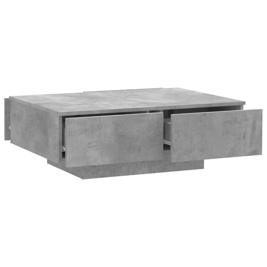 vidaXL Sohvapöytä betoninharmaa 90x60x31 cm lastulevy