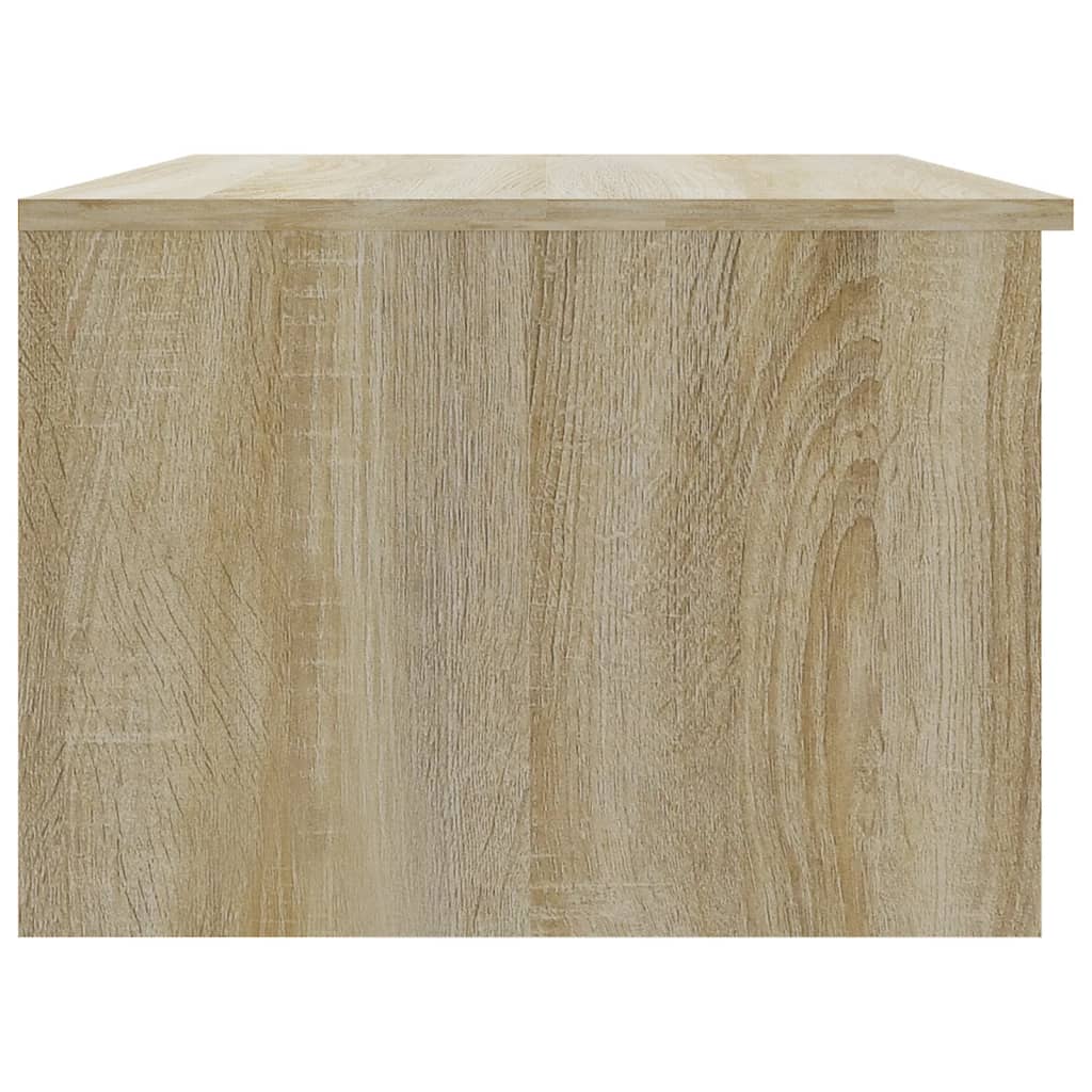 vidaXL Sohvapöytä valkoinen ja Sonoma-tammi 50x50x36 cm tekninen puu