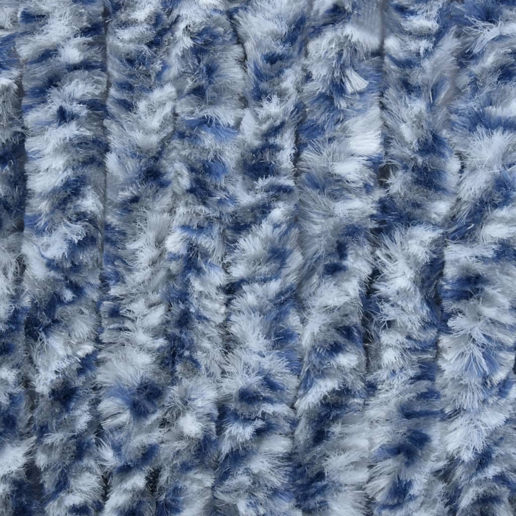 vidaXL Hyönteisverho sinivalkoinen 120x220 cm Chenille