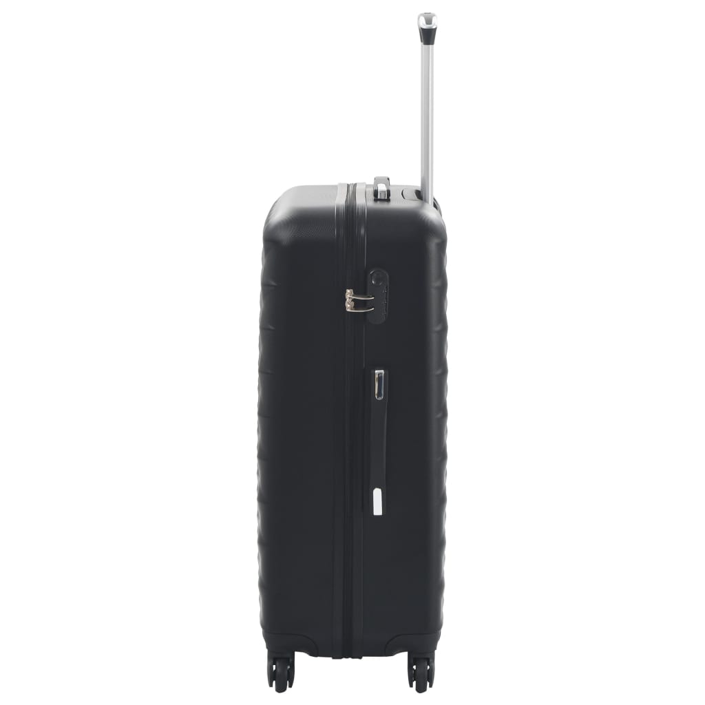 vidaXL Kovapintainen matkalaukkusetti 3 kpl musta ABS