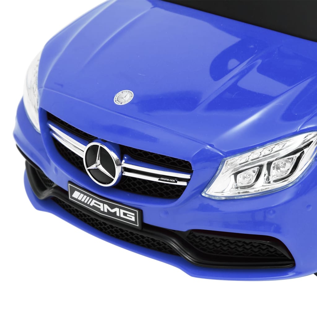 vidaXL Työnnettävä potkuauto Mercedes-Benz C63 sininen