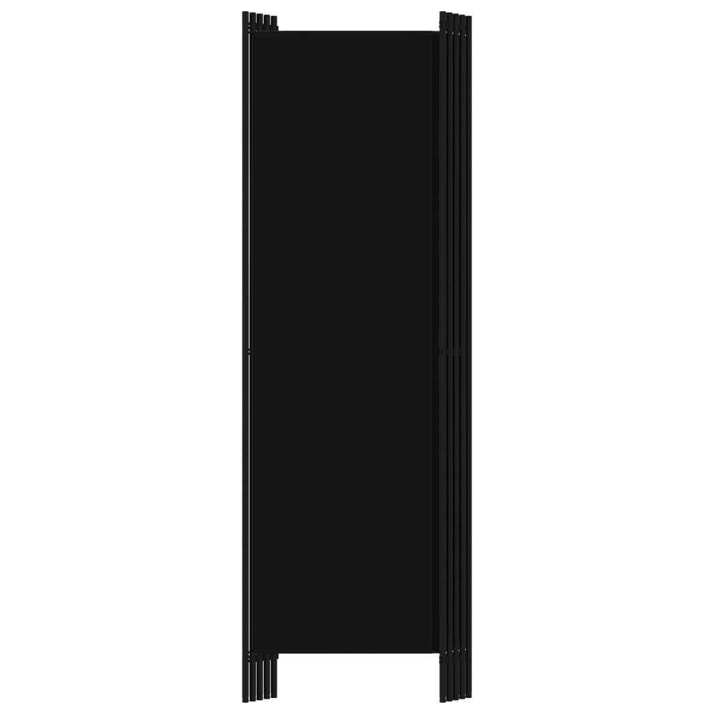 vidaXL 5-paneelinen tilanjakaja musta 250x180 cm